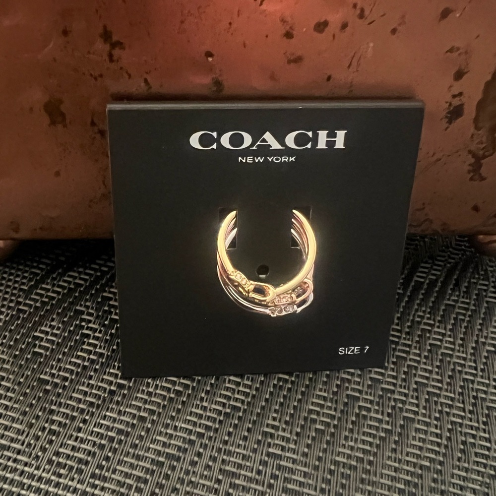 Coach (3) Interchangeable Ring Set